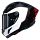 HELMET X804RS ULTRA CARBON ASSO DI PICCHE BLACK/WHITE/RED X-SMALL Image