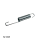 TENSION SPRING HOOK ENDS DIA. 17 x 127 mm LONG DIA. 3 mm WIRE Image