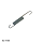 TENSION SPRING HOOK ENDS DIA. 12 x 93 mm LONG DIA. 1.8 mm WIRE Image