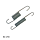 TENSION SPRING DOUBLE HOOK ENDS DIA. 12/17x93mm LONG DIA. 2mm WIRE Image