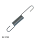 TENSION SPRING HOOK ENDS DIA. 12 x 85 mm LONG DIA. 1.8 mm WIRE Image