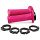 DOMINO D-LOCK LOCK-ON GRIPS WITH THROTTLE CAMS TWIN PULLEY FUCHSIA Image