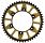 ** REAR SPROCKET SUZUKI RMZ STEEL TEETH/GOLD ALLOY CENTRE - Sale Image