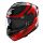 HELMET N80-8 FERVO BLACK/RED X-LARGE Image